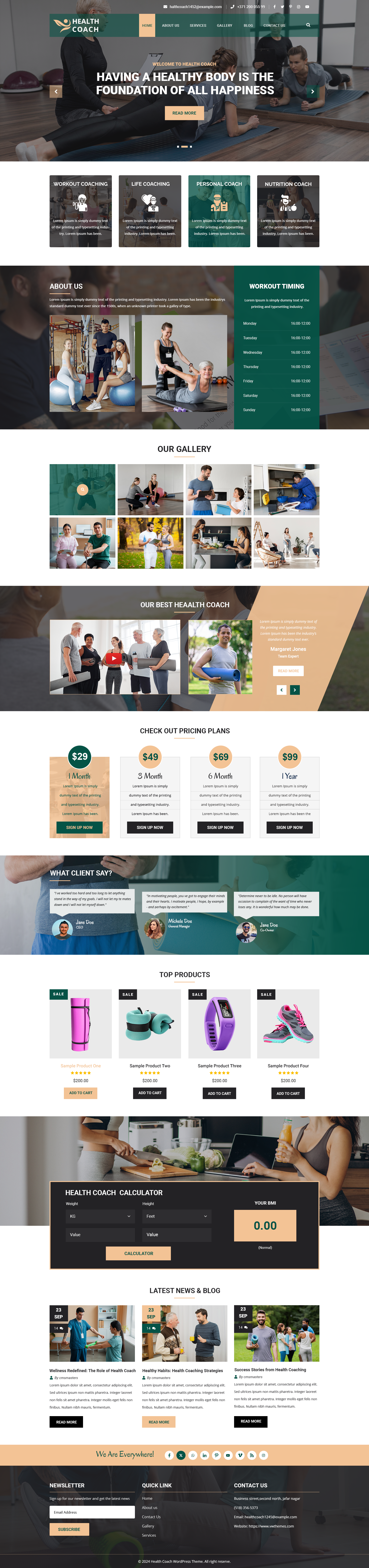 Coach WordPress Theme | Professional & User-Friendly