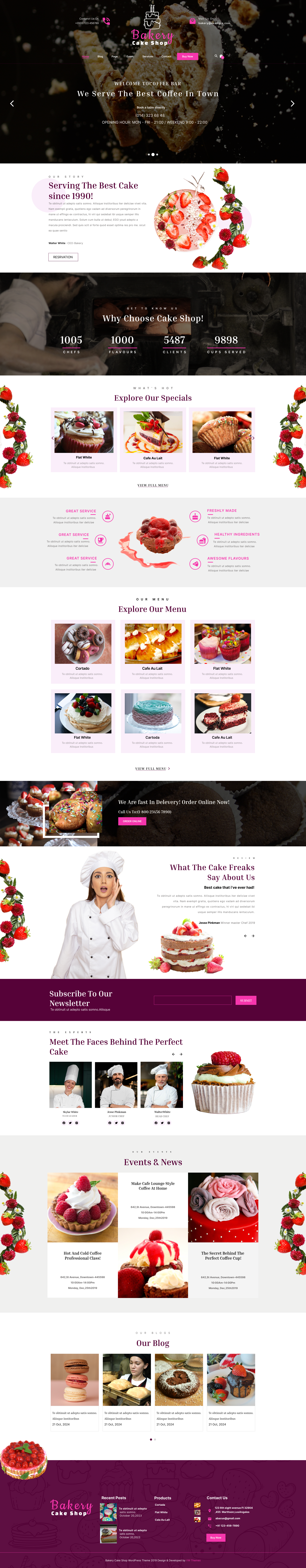 Premium Bakery WordPress Theme : Elegant & User-Friendly