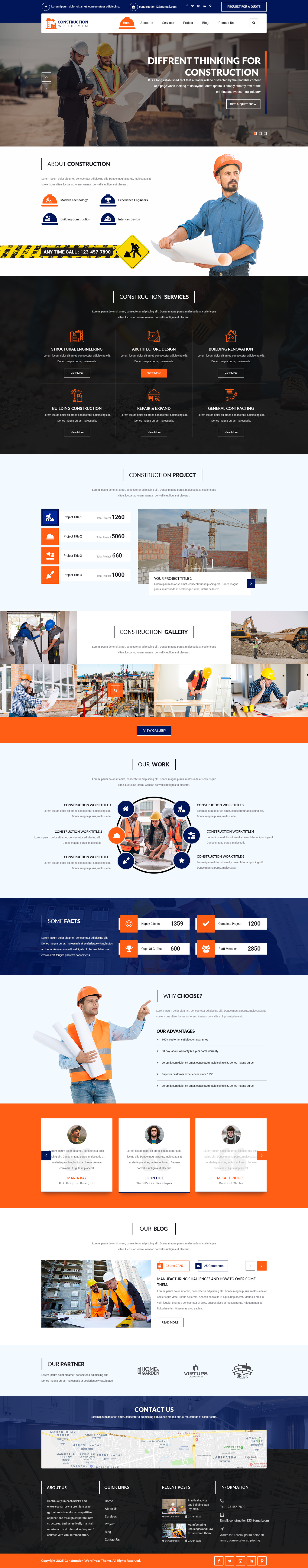 Contractor WordPress Theme – Quality Craft In Every Detail