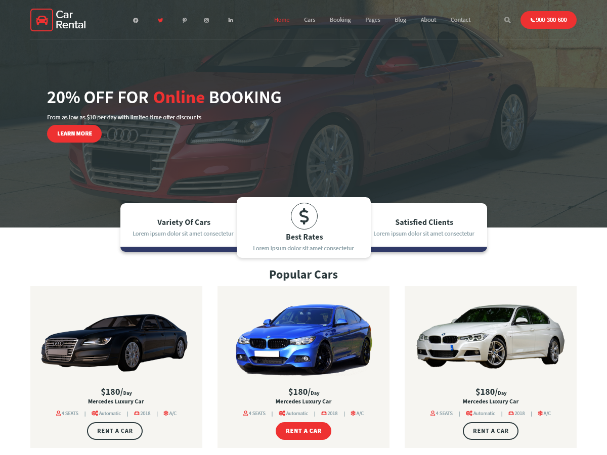 Free Cab WordPress Theme