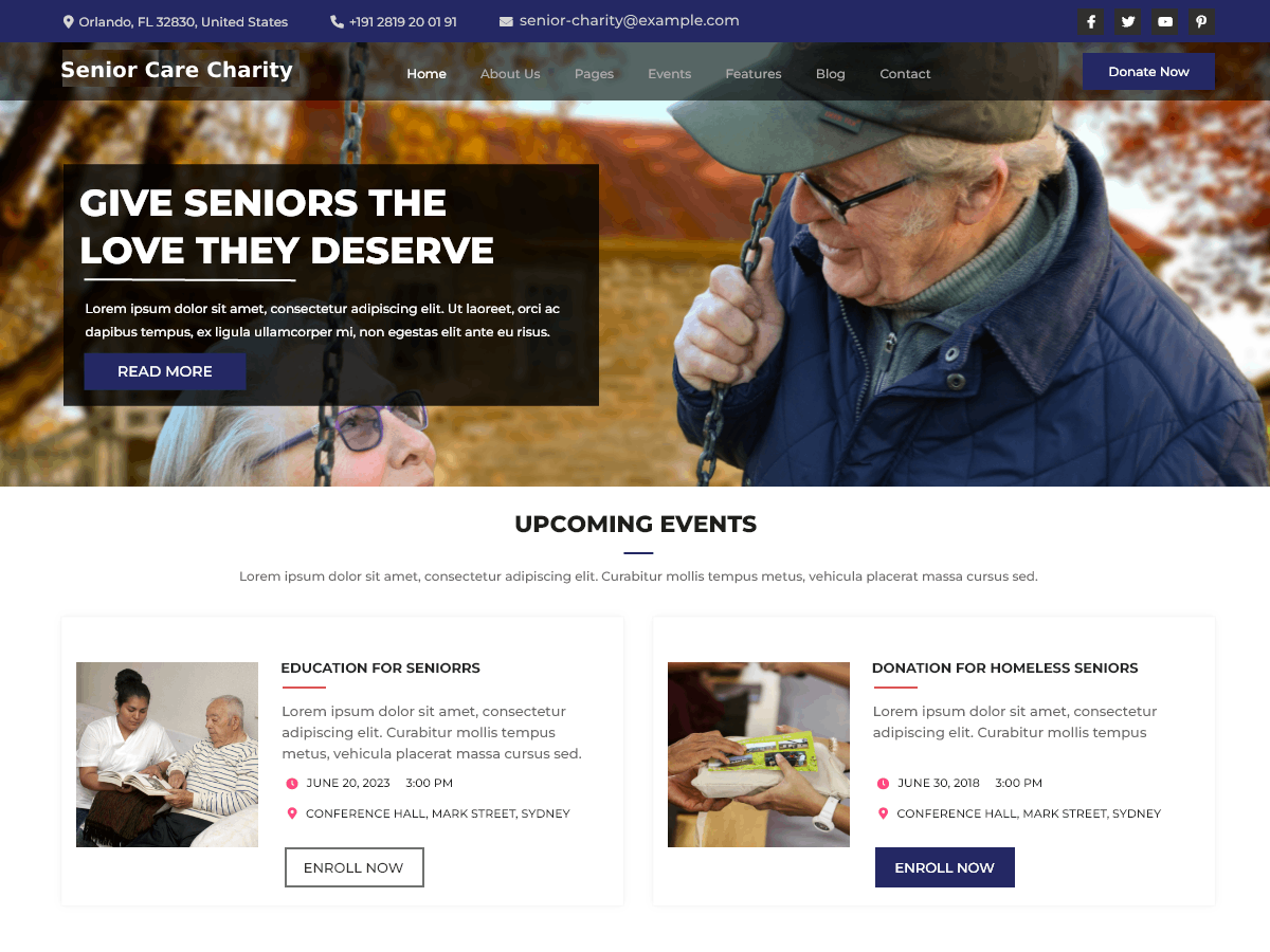 Free Charity WordPress Theme