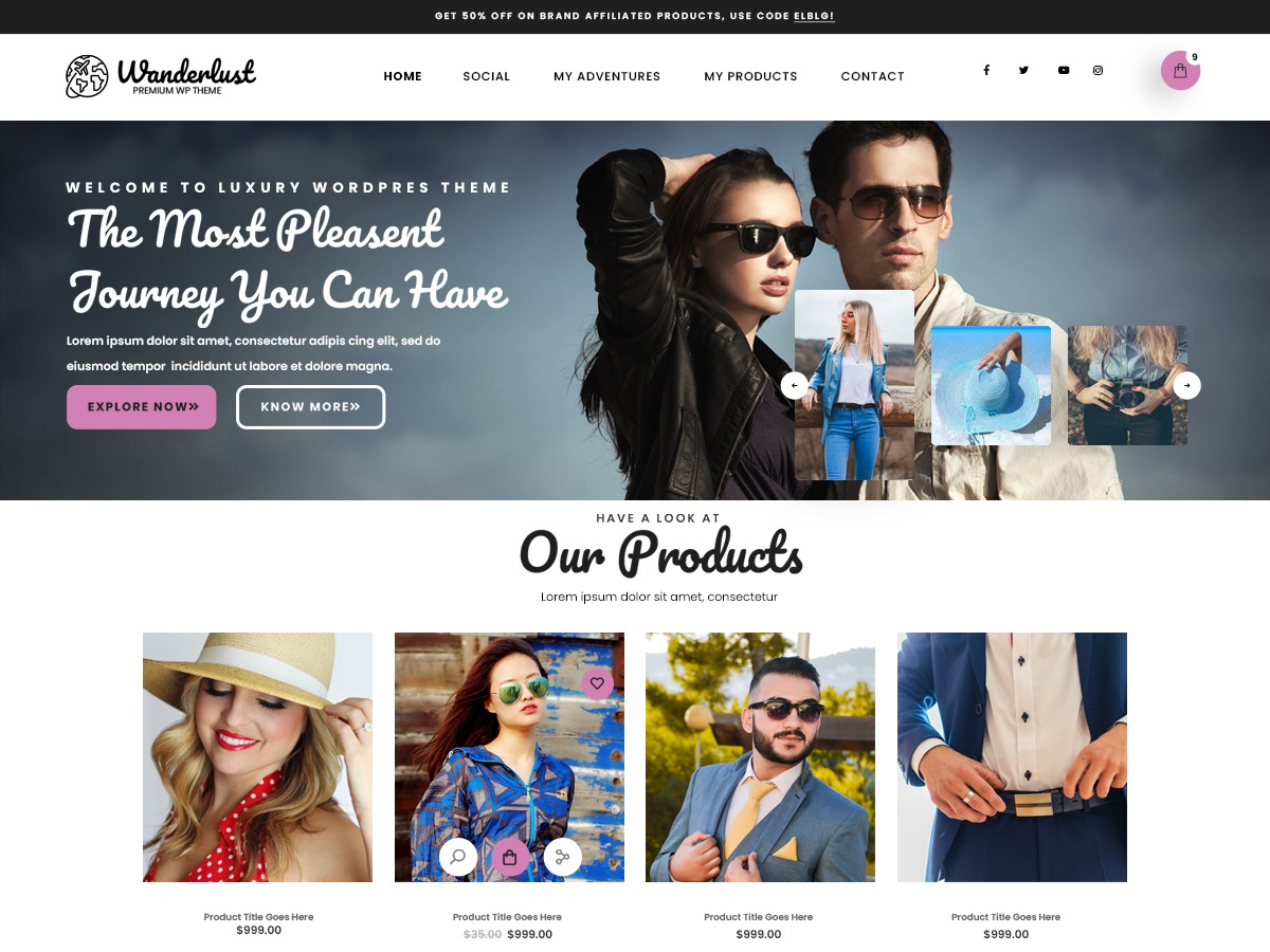 Free Fashion WordPress Theme