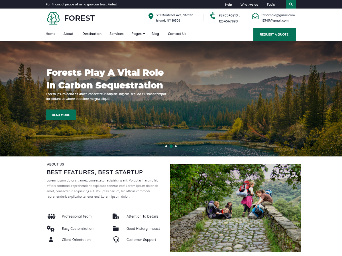 Free Forest WordPress Theme | Vibrant Design For Your Online Wilderness