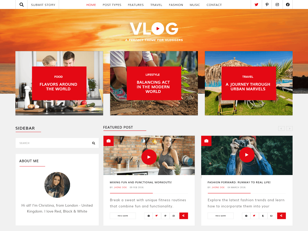 Free Video WordPress Theme