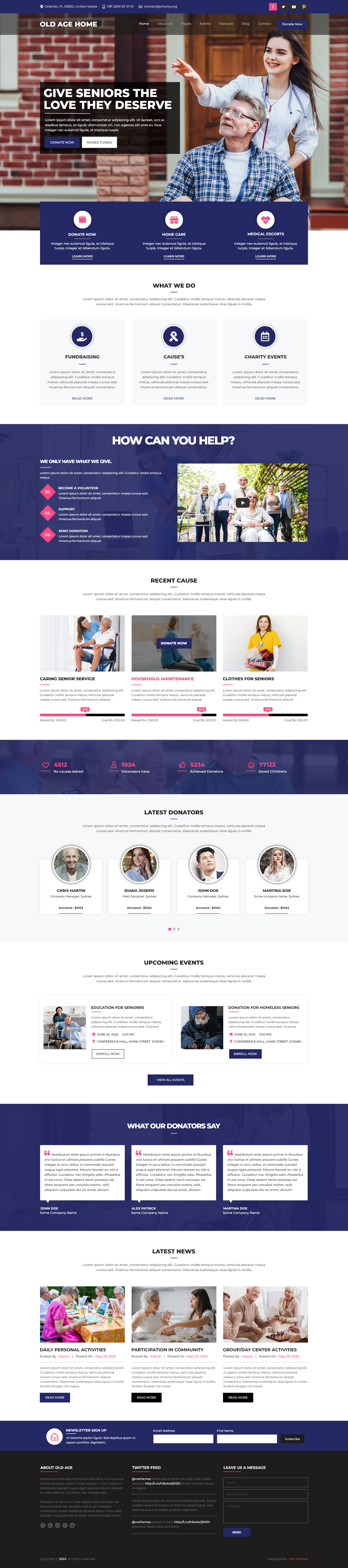 Premium Senior Care WordPress Theme